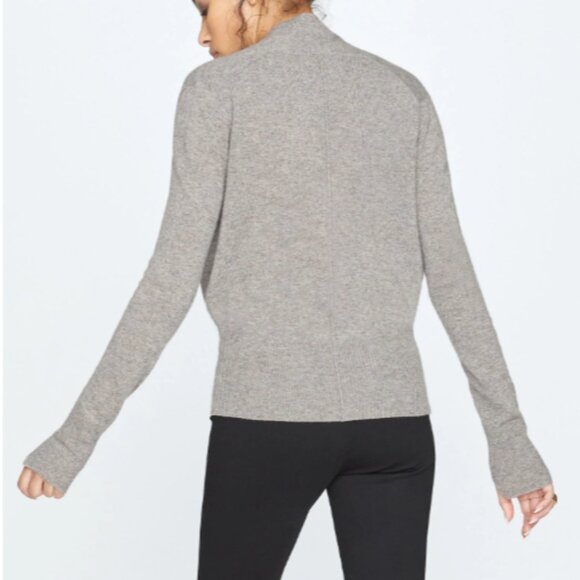 Brochu Walker Women's Gray Crossover V Neck Long Sleeve Sweater - Size M‎ Medium - Picture 5 of 6